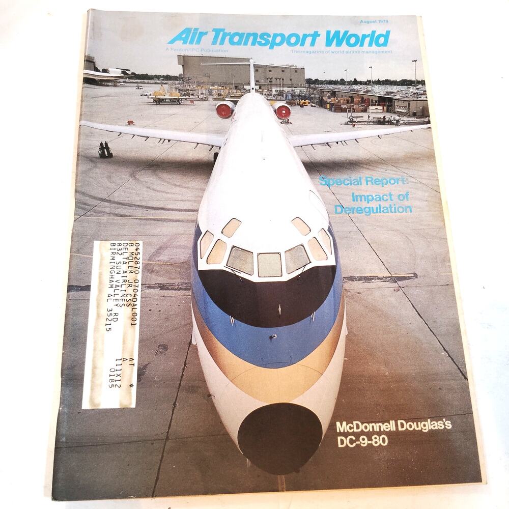 Air Transport World Magazine August 1979 - McDonnell Douglas DC-9-80 Report